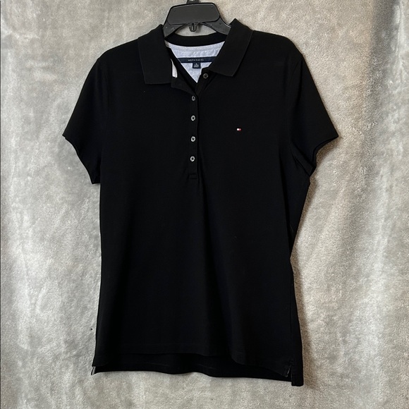 Tommy Hilfiger Tops - Tommy Hilfiger Women’s Black Polo Golf Shirt-Size XL